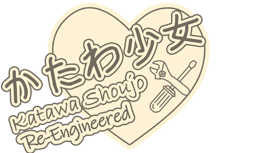 The Katawa Shoujo Re-Engineered logo inside a heart, with a spanner and a screwdriver.